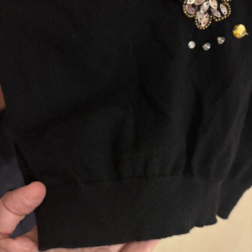 Etro blouse viscose size M like new, black