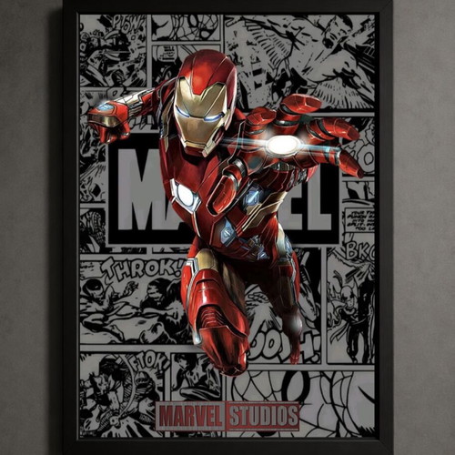Iron Man framed poster 30x40cm new