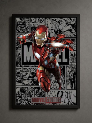 Iron Man framed poster 30x40cm new