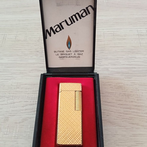 Kardan Maruman Deluxe gold-plated luxury lighter like new