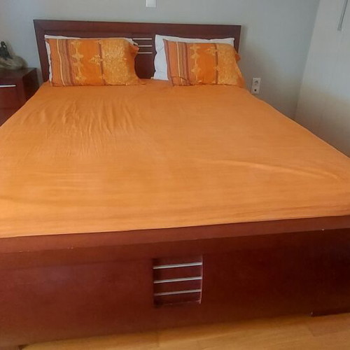 Bedroom furniture set used with bed frame, drawer chest and nightstand