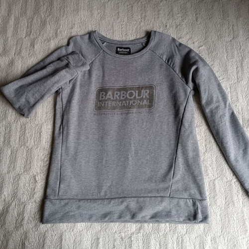 Barbour sweatshirt like new, gray
