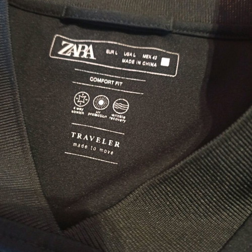 Zara Traveler men's shirt size Large like new, black