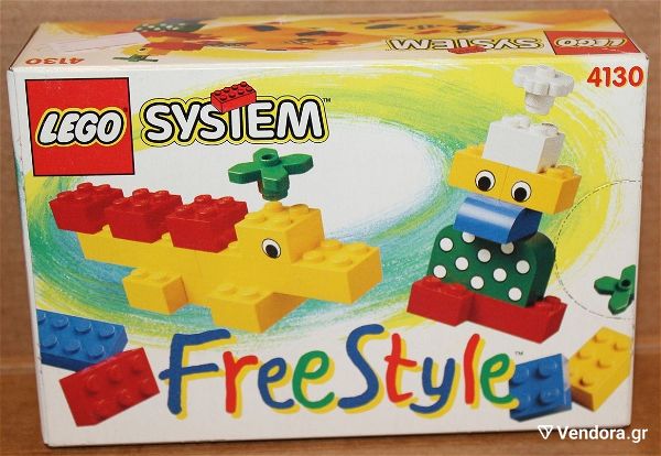  Lego 4130 SYSTEM (1995) FreeStyle Building Set NEW kenourgio timi 20 evro