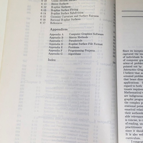 Mathematical Elements for Computer Graphics book like new