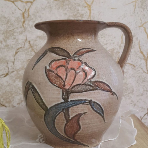 Ceramic vase and jug MCM Scheurich like new, vintage from West Germany