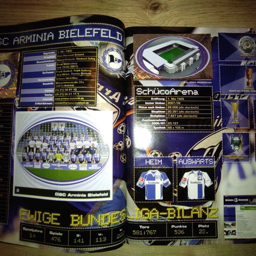 Panini album Bundesliga 2007-2008 used, completed