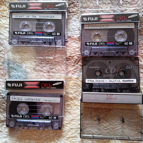 Heavy Thrash Metal Cassette Tapes set of 4, near mint condition