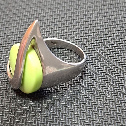 Silver ring with 925 stamp, new, adjustable