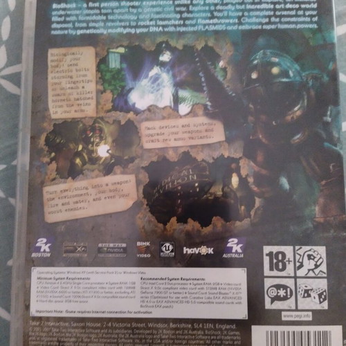 Bioshock PC game used with scratched disc