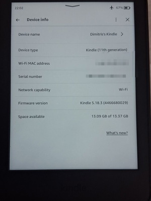 Kindle 11ης γενιάς συσκευή ανάγνωσης e-books με θήκη