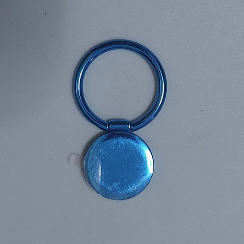 Ring holder mobile blue metal new