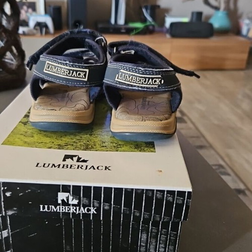 Lumberjack sandals size 28 like new, blue boys' shoes