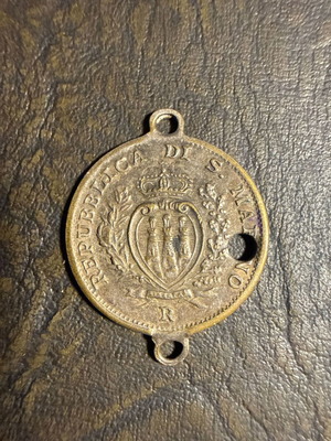Collectible metal pendant Repubblica di S. Marino new