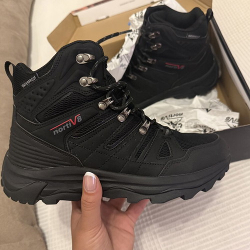 Nortiv 8 unisex hiking boots, waterproof, size 40, black