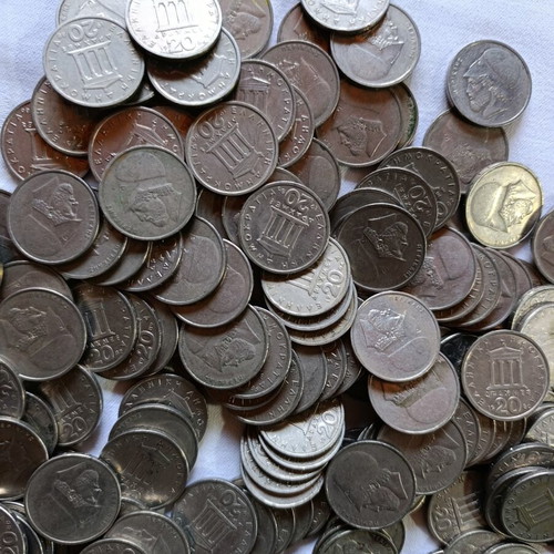 Πακέτο νομισμάτων μεταχειρισμένο, ελληνικά και λίγα ξένα