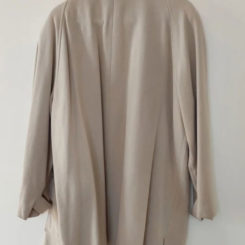 Warm cardigan used, size 2XL, beige with lining and pockets