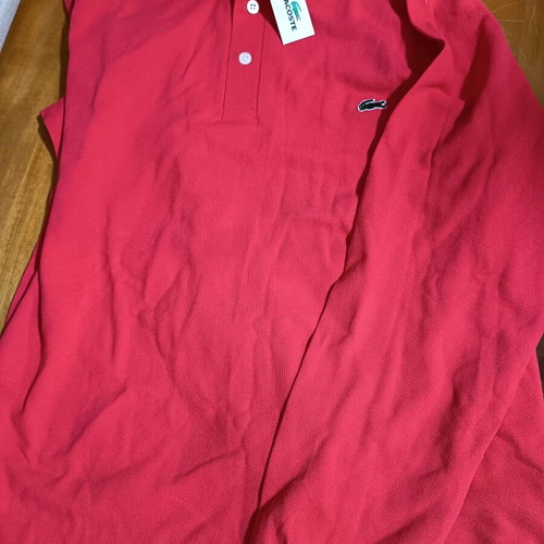 Men's blouse with buttons new, size large, red