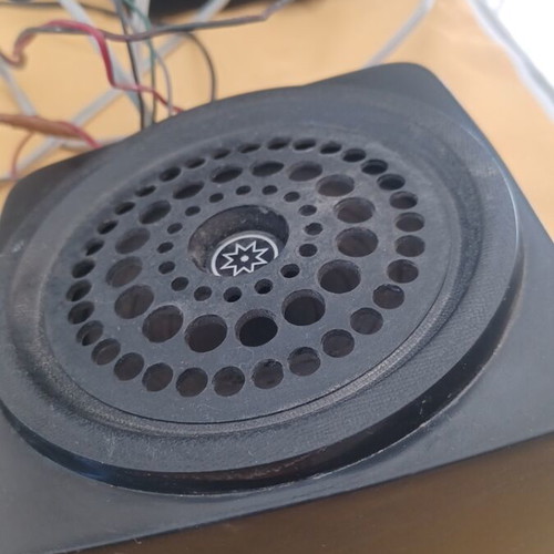 Car cassette player with speakers, amplifier and 4 cassettes used