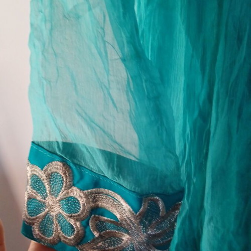 No Fear turquoise dress like new, size S