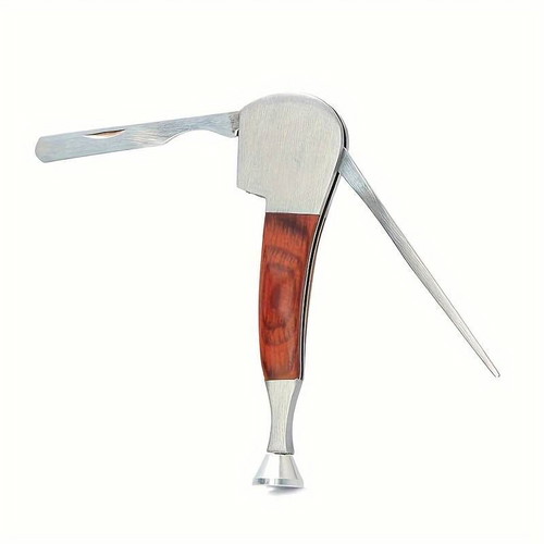 Tobacco pipe tool 3-in-1 new, rosewood and steel