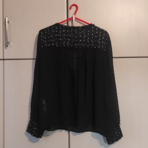 Zara women's blouse size L like new, black