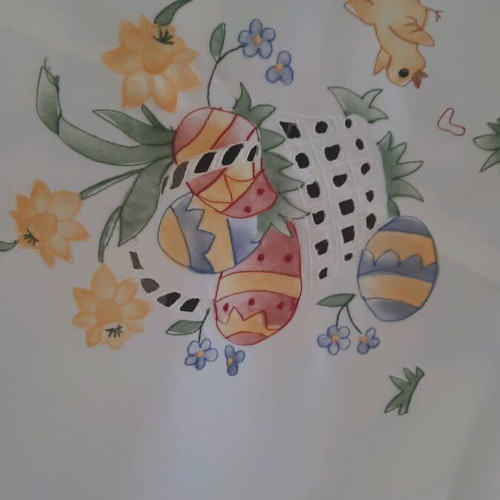 Easter tablecloth like new 1.80×1.30