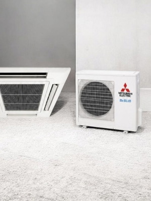 Mitsubishi Electric Mr. Slim Inverter 24,000 BTU Ceiling Cassette Air Conditioner used