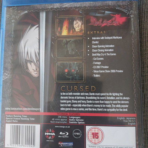 Devil May Cry anime Blu-Ray used with subtitles