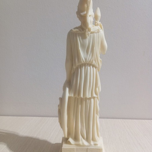 Athena handmade alabaster statue like new, 25 cm