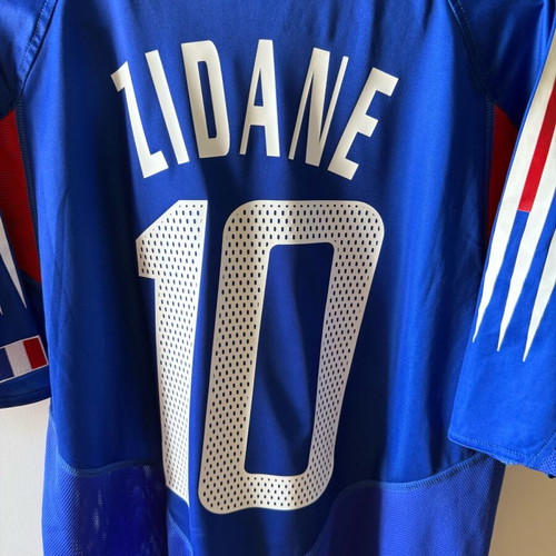 France national team jersey Zidane Euro 2004 Medium wide, authentic
