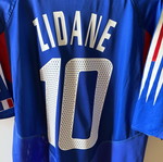 France national team jersey Zidane Euro 2004 Medium wide, authentic