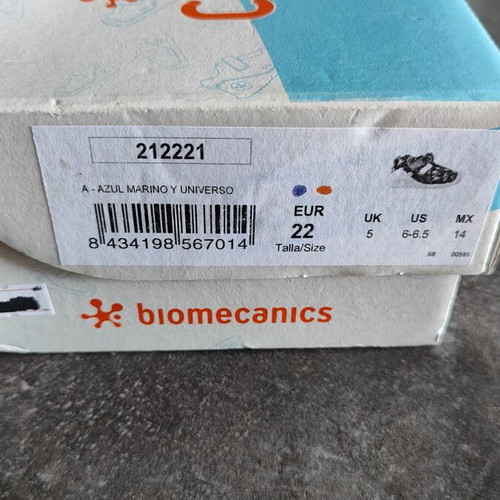 Biomecanics children's canvas sandals with universe design