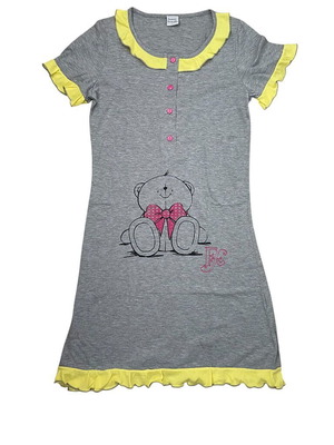 Rachel gray melange summer nightdress new with Forever Friends print