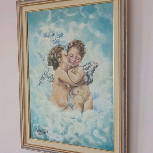 Tsairis oil painting 83x63 cm used