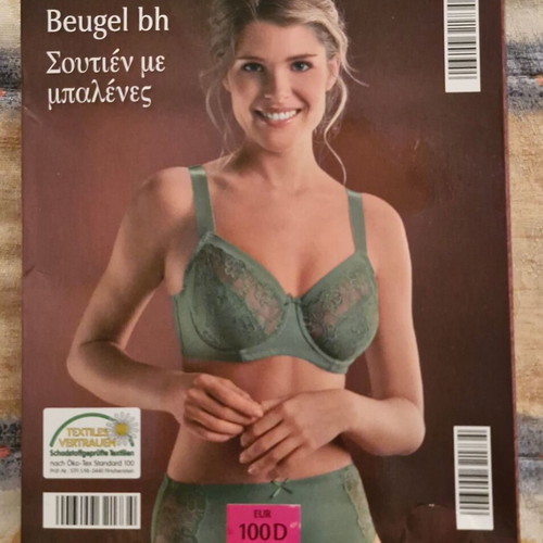 Bra size 100 D new, green