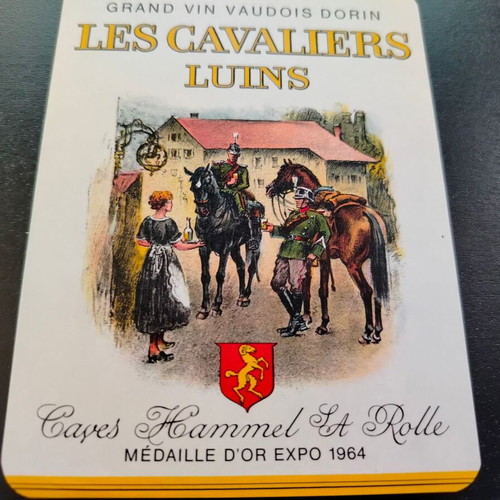 Les Cavaliers Luins promotional label used