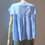 Zara cotton blouse in very loose fit, size XL, blue