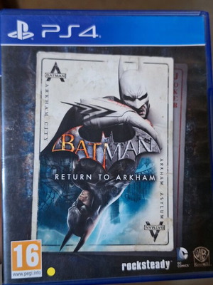 Batman Return to Arkham PlayStation 4 game like new, 2 discs