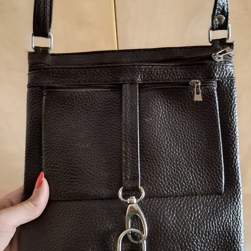 Crossbody bag dark brown like new with adjustable strap