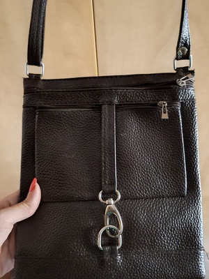 Crossbody bag dark brown like new with adjustable strap