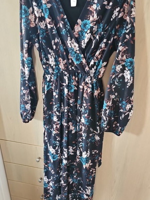 Long dress Italy series used with floral pattern, size M