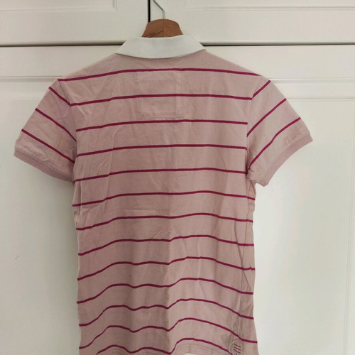 Sporty women's striped t-shirt Medium like new, pink