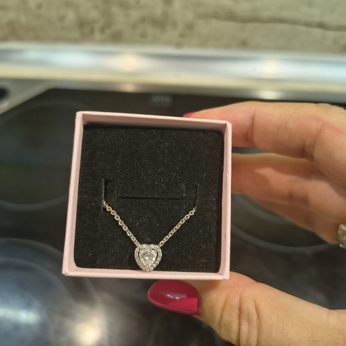 Pandora silver heart necklace 925 ALE like new
