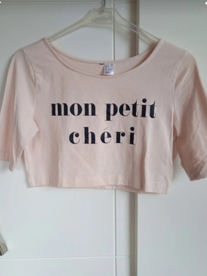 Crop top H&M like new, cotton, size M
