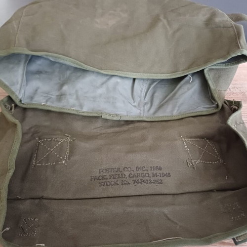 M-1945 Field Cargo Pack military backpack like new, USA
