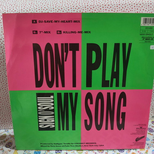 Sign O' Soul Don't Play My Song vinyl record used, electronic