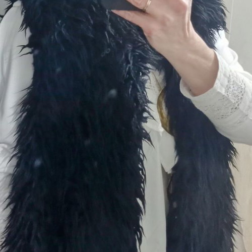 Milo Coats vest with synthetic black fur