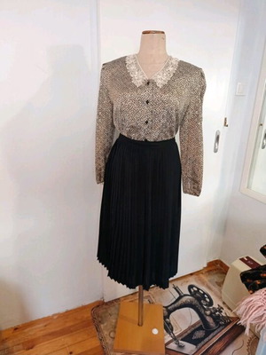 Vintage sets used with pleated skirt and three shirts