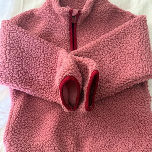 Gap fleece sweatshirt for girl 5 years pink like new, warm